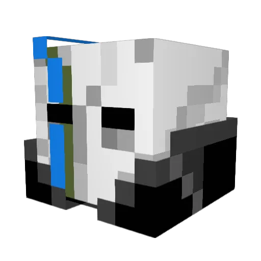 Lusor_Morten Minecraft avatar head, 3D render