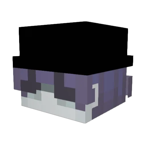 Lussun Minecraft avatar head, 3D render
