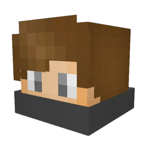 Lustgg291 Minecraft avatar head, 3D render
