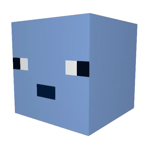 LustigCoder13 Minecraft avatar head, 3D render