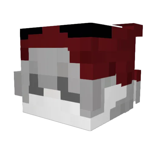 Lustkkj Minecraft avatar head, 3D render
