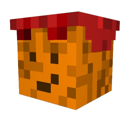 Lustknapsi Minecraft avatar head, 3D render