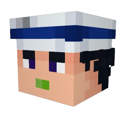LususGulu Minecraft avatar head, 3D render