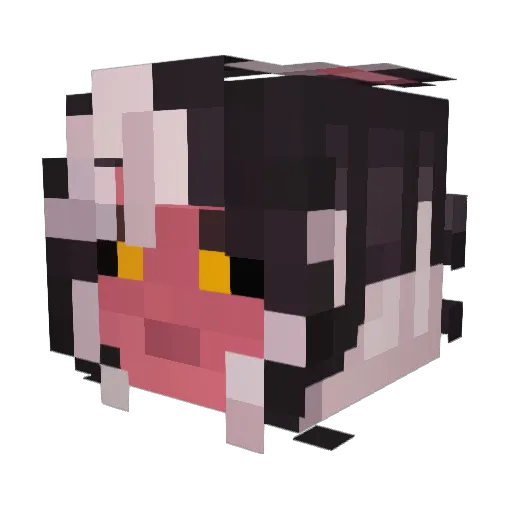 Lusyphel Minecraft avatar head, 3D render