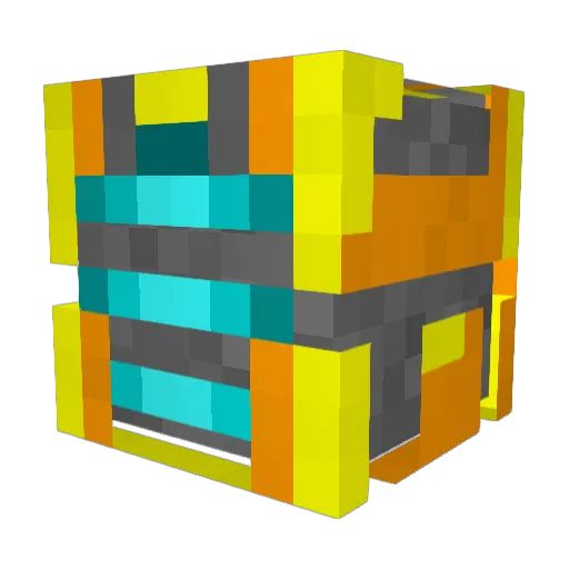 Lutamel Minecraft avatar head, 3D render