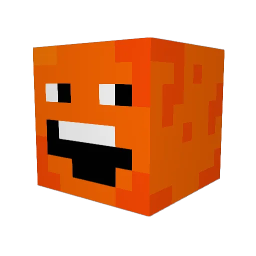 LuteSuit Minecraft avatar head, 3D render