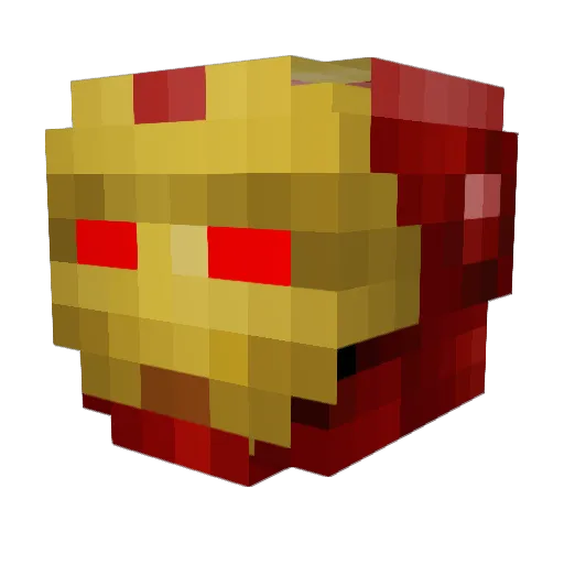 LutenKake Minecraft avatar head, 3D render