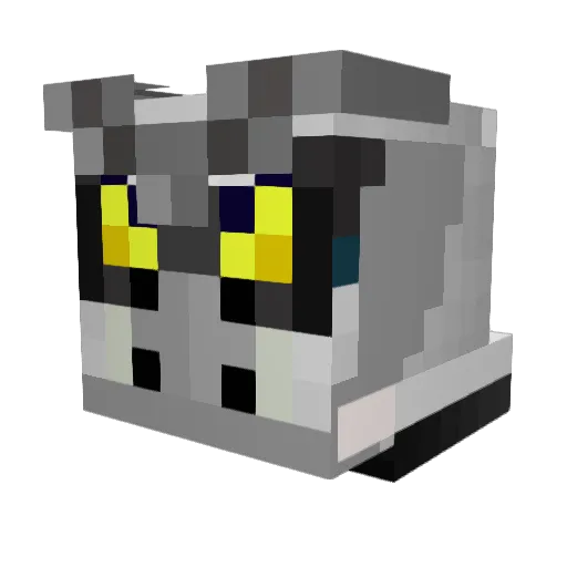 Luthaire Minecraft avatar head, 3D render