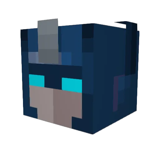 LutherHucklebee Minecraft avatar head, 3D render