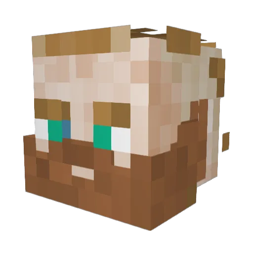 LutherThe2nd Minecraft avatar head, 3D render