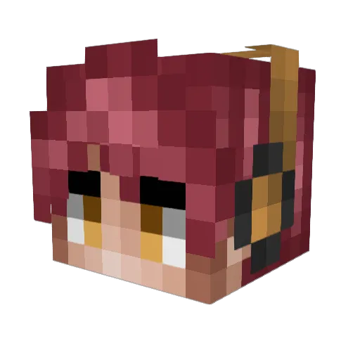 Lutsert4NL Minecraft avatar head, 3D render