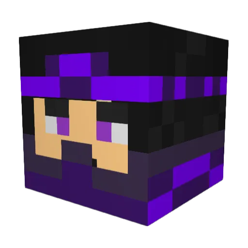 Lutu18 Minecraft avatar head, 3D render