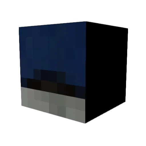 LuuLuuH Minecraft avatar head, 3D render