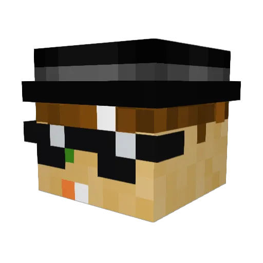 Luu_67 Minecraft avatar head, 3D render