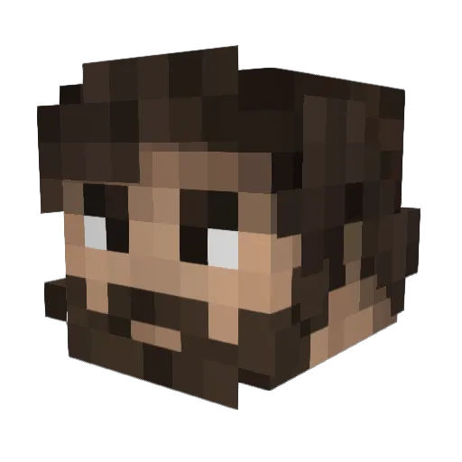 Luucs Minecraft avatar head, 3D render