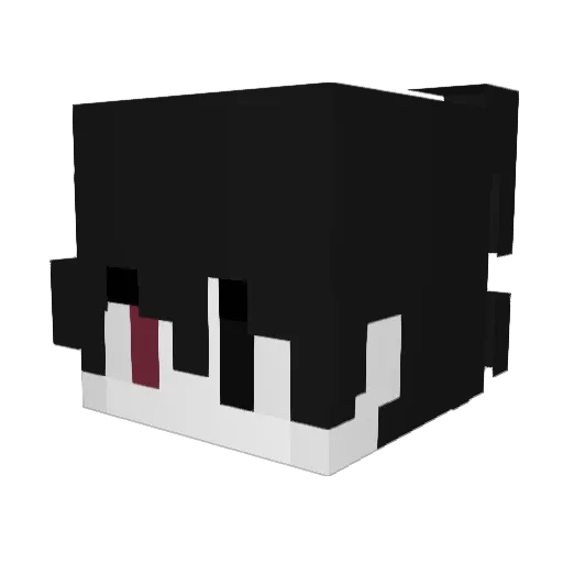 Luugt Minecraft avatar head, 3D render