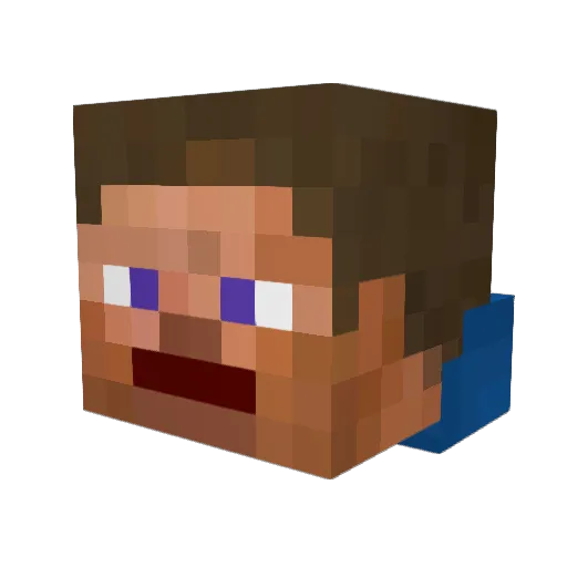 LuukT51 Minecraft avatar head, 3D render