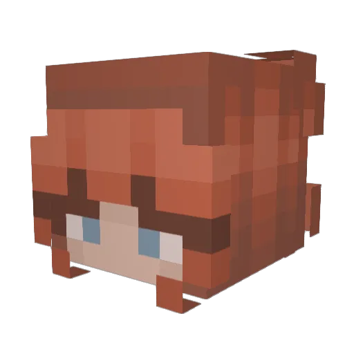Luuki9 Minecraft avatar head, 3D render