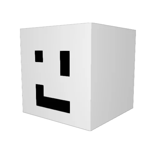 Luunar Minecraft avatar head, 3D render
