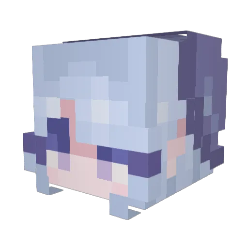 LuunarrMouse Minecraft avatar head, 3D render