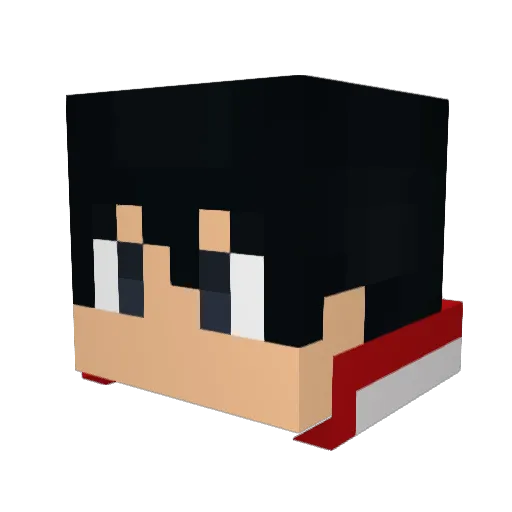 Luuucasss Minecraft avatar head, 3D render