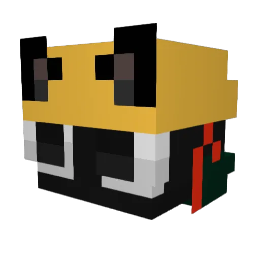 Luuunaaa_ Minecraft avatar head, 3D render