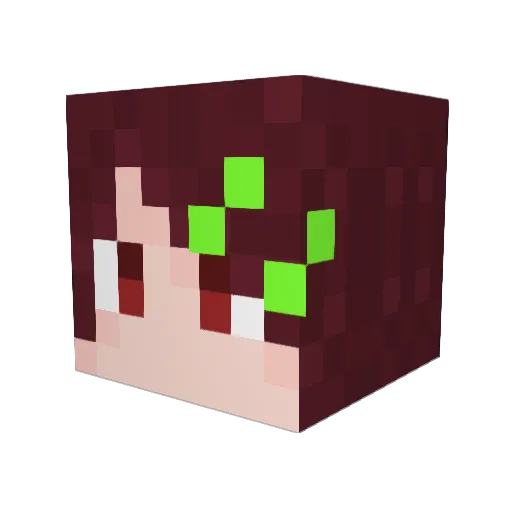 Luuuuna9862 Minecraft avatar head, 3D render