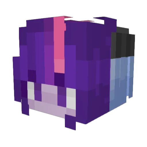 Luuuv01 Minecraft avatar head, 3D render