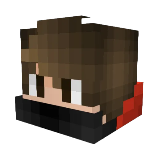 Luux0r Minecraft avatar head, 3D render