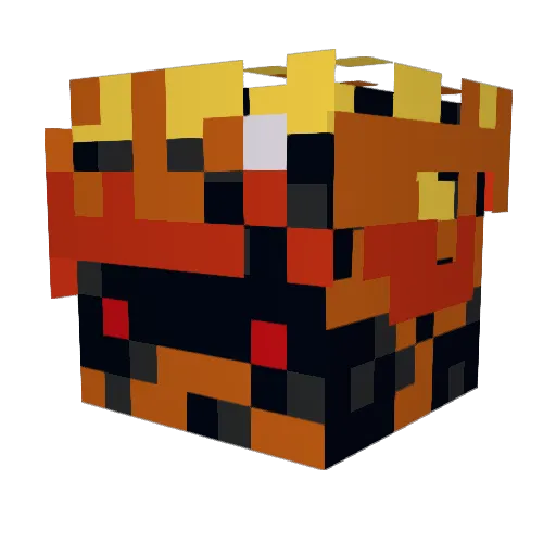 Luv4Luna Minecraft avatar head, 3D render