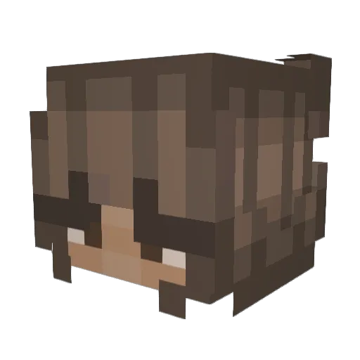 LuvAless Minecraft avatar head, 3D render