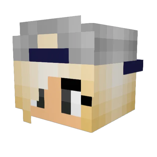 LuvGodsCreatures Minecraft avatar head, 3D render