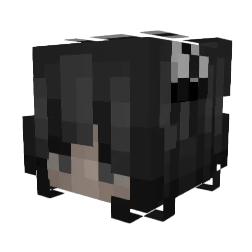 LuvJandi Minecraft avatar head, 3D render