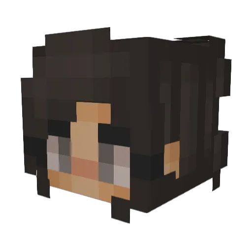 LuvKaylee Minecraft avatar head, 3D render