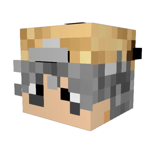 LuvKetaRip Minecraft avatar head, 3D render
