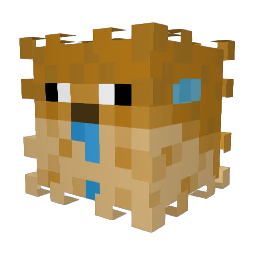 LuvLovell Minecraft avatar head, 3D render