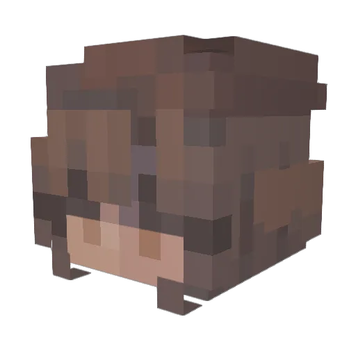 LuvPiggy422 Minecraft avatar head, 3D render