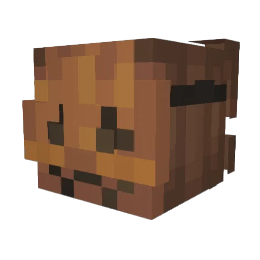 LuvPlaystylePlus Minecraft avatar head, 3D render