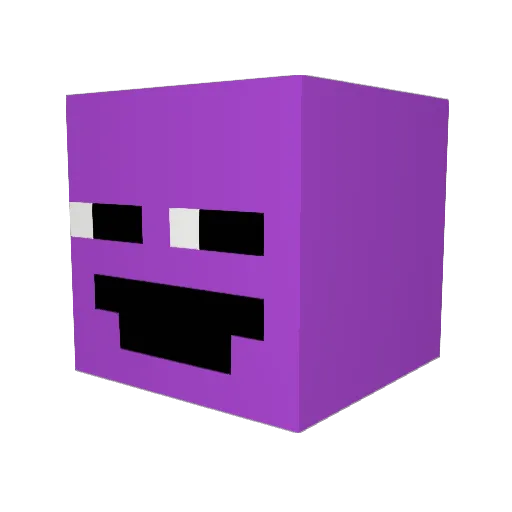LuvTdog Minecraft avatar head, 3D render