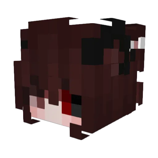 Luv_696 Minecraft avatar head, 3D render