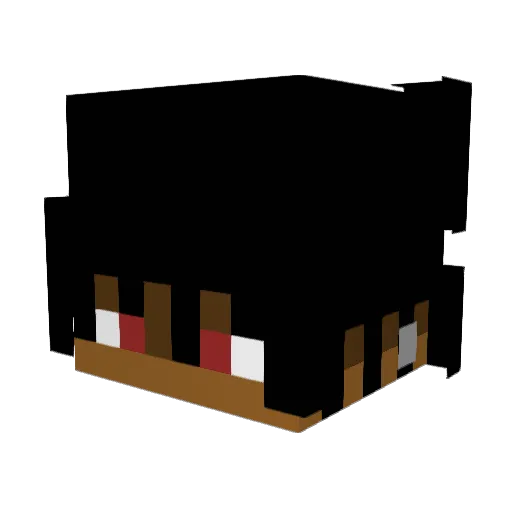 Luv_Tsuki Minecraft avatar head, 3D render