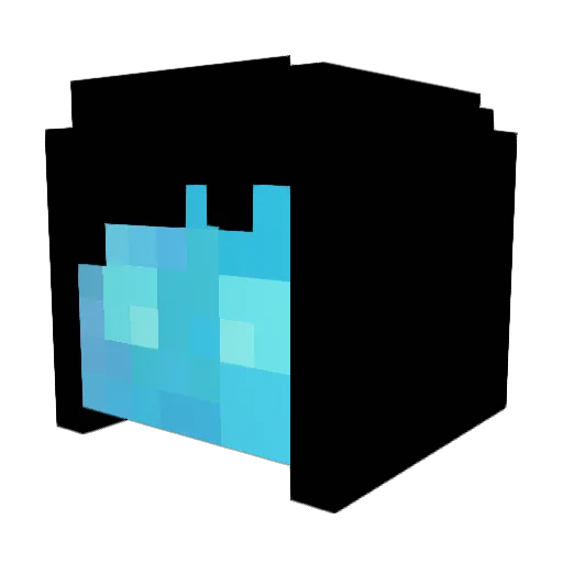 LuviaStein Minecraft avatar head, 3D render