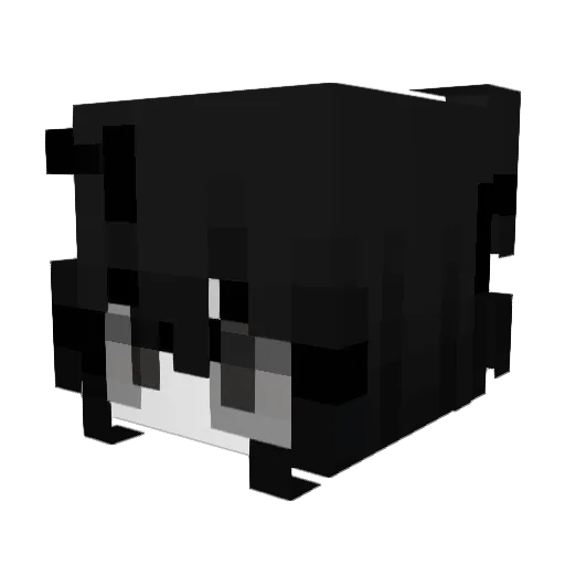 Luvlyn Minecraft avatar head, 3D render