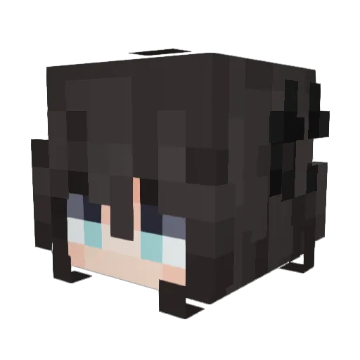 LuvsY0u Minecraft avatar head, 3D render