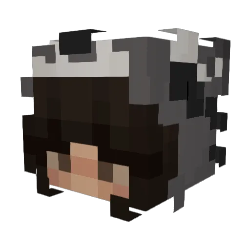 Luvsmalls Minecraft avatar head, 3D render