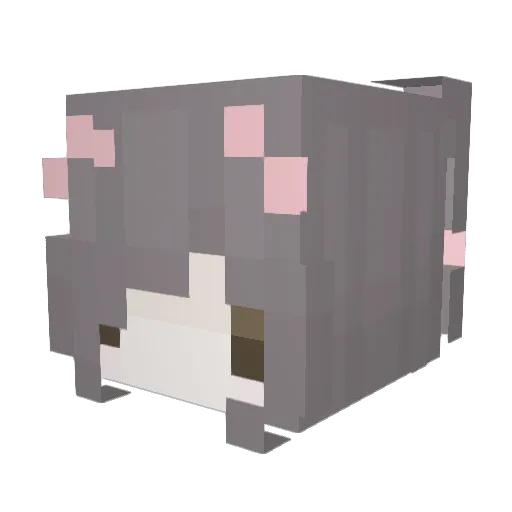 Luvv_Stella Minecraft avatar head, 3D render