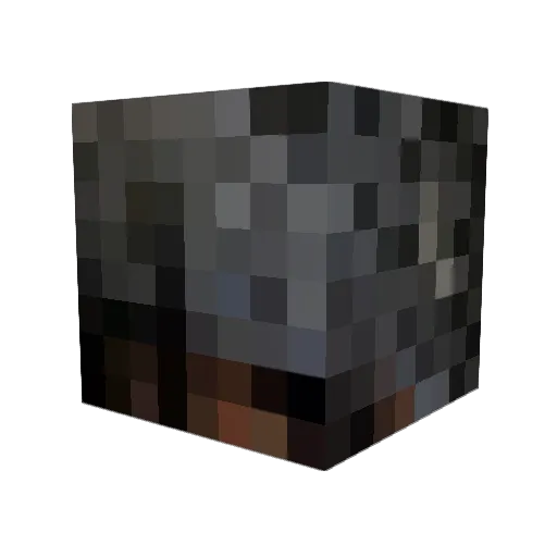 Luwshn Minecraft avatar head, 3D render