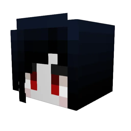 LuxIsBae Minecraft avatar head, 3D render