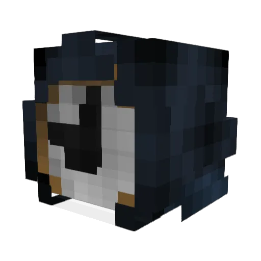 LuxNo1 Minecraft avatar head, 3D render