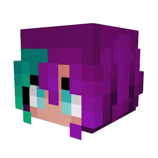 LuxScintilla Minecraft avatar head, 3D render